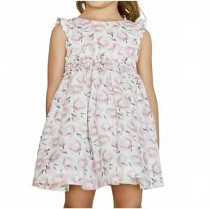 NEW MARTIN ARANDA floral woven dress in peony pink
